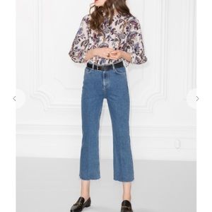 & Other Stories raw hem Flare Jeans